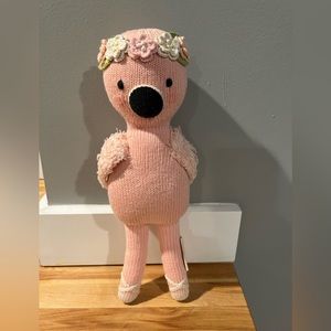 Cuddle and kind, Penelope the flamingo